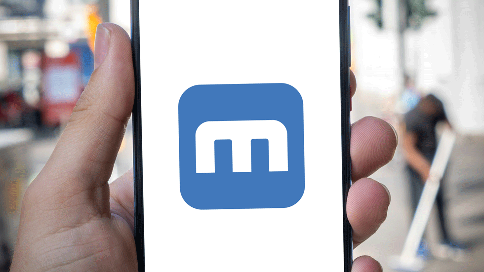 A smartphone with the logo of MindTags on the screen